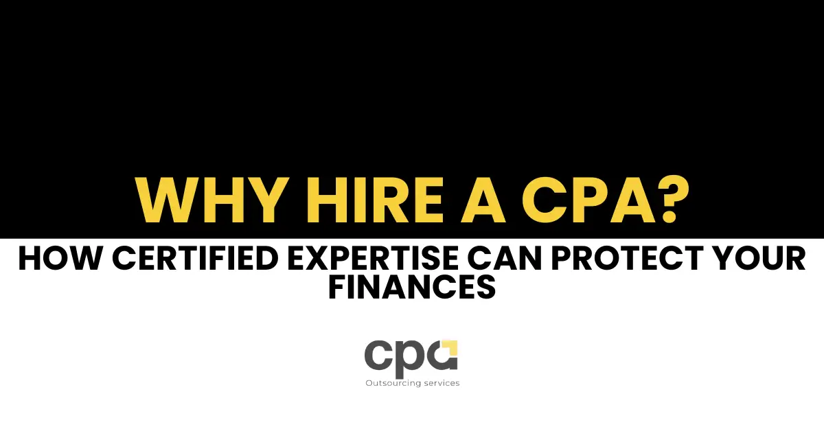 Why Hire a CPA